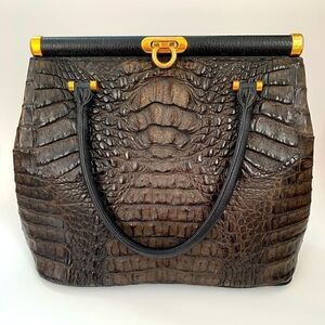 HOST PICK👜Vintage Genuine Crocodile Leather Handbag